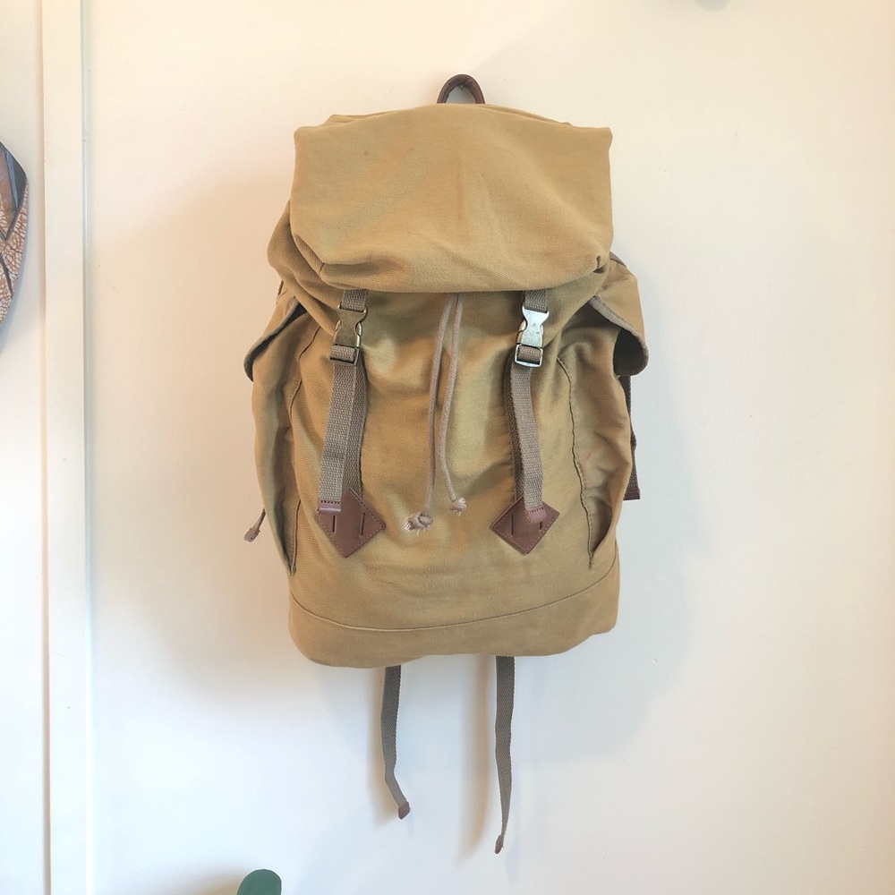 All-son Cotton Peaks Rucksack Backpack (Vintage/Military-style)